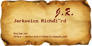 Jerkovics Richárd névjegykártya