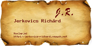 Jerkovics Richárd névjegykártya