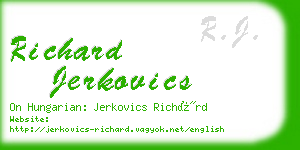 richard jerkovics business card